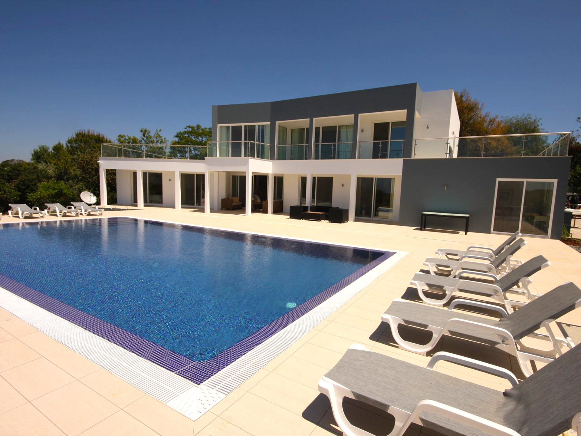 Back side of the villa
